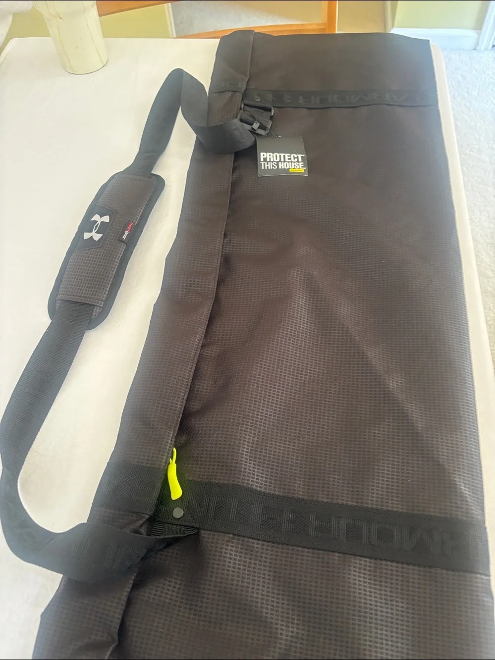Under Armour Black Duffel Backpack-Style Gear Bag